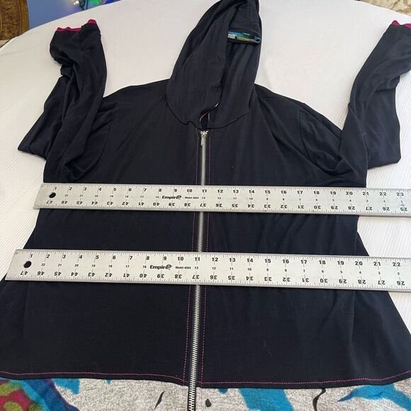 Inside Out Black Lagenlook Art To Wear Plus Size Jacket Size XXL - Picture 2 of 7